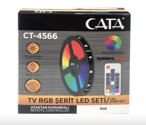 Cata 3 Metre Usb Tv Led RGB CT-4566