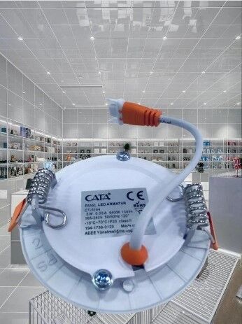 Cata 3 Watt Panel Led Armatür CT-5144 Beyaz Işık