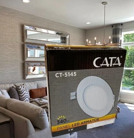 Cata 6 Watt Panel Led CT-5145 Beyaz Işık Alüminyum Kasa