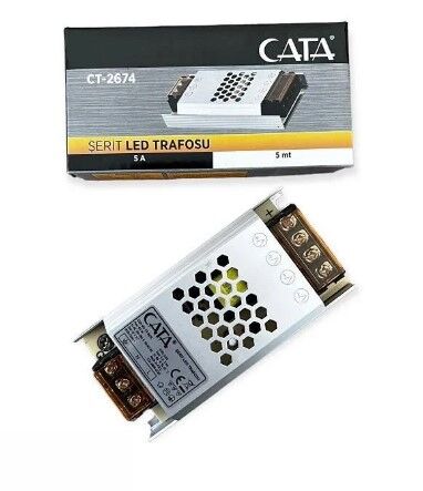 Cata 5 Amper İç Mekan Fansız Slim Şerit Led Trafo CT-2674