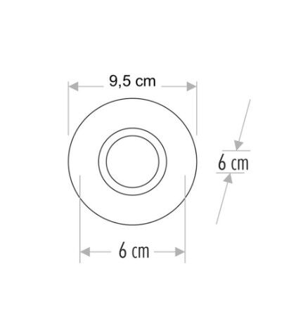 Cata Papatya Kristal Yuvarlak Dekoratif Cam Spot CT-6596