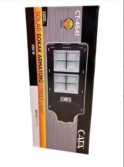 Cata 300W Güneş Enerjili Solar Sokak Aydınlatma Armatürü CT-4642