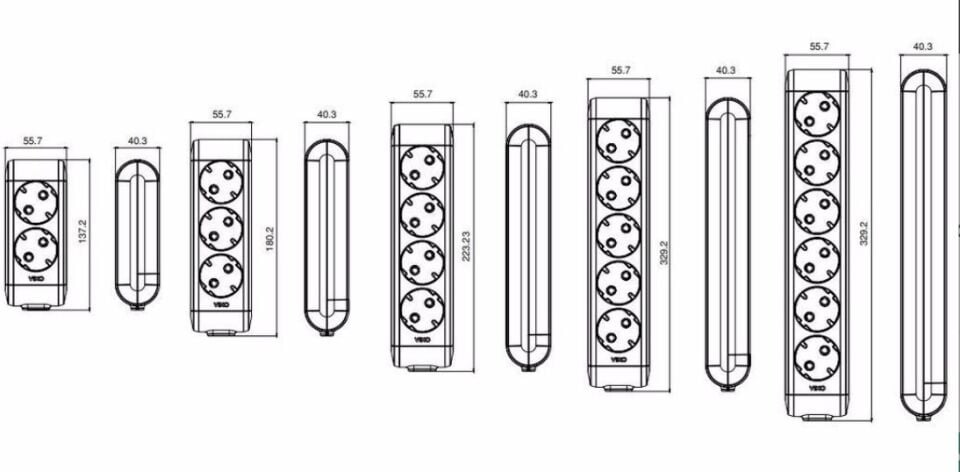 Viko Multi-led Beşli Grup Priz Topraklı Klemensli Çocuk Korumalı