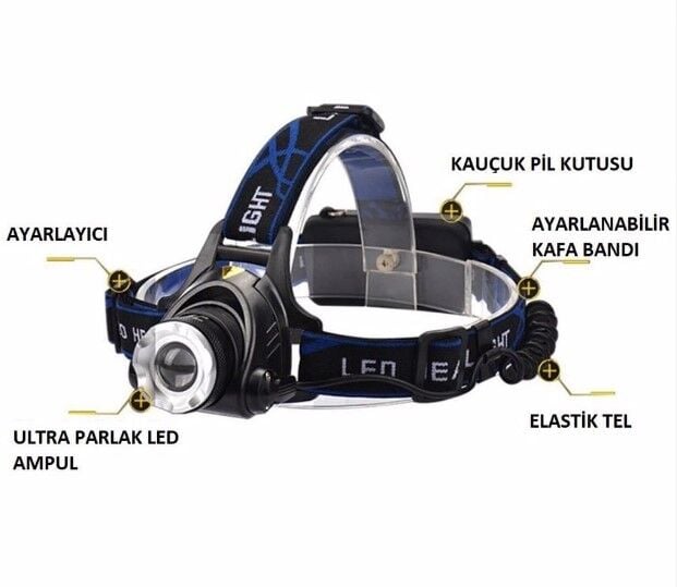 Cata Şarj Edilebilir Poyraz Led Kafa Feneri CT-9123