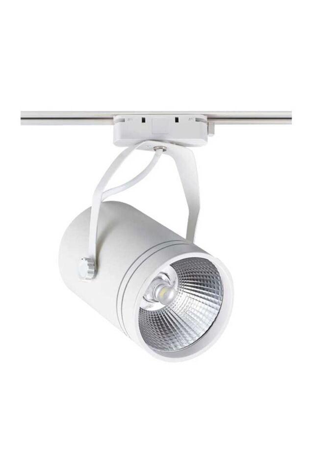 ACK AD30-11900 3000K Günışığı 30W Beyaz Kasa Osram Cob Led Ray Spot